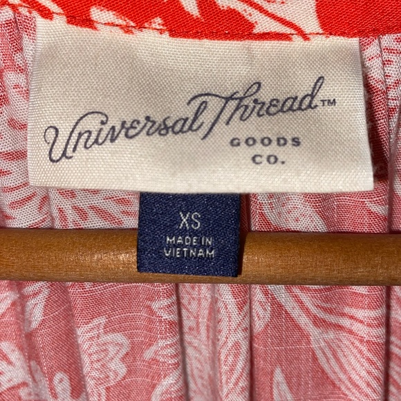 NWOT Universal Thread Floral Long Sleeve Ruffle Maxi Dress Size XS - Picture 15 of 15